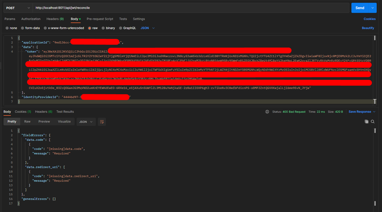 AzureAD error for reconcile API.png
